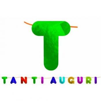 Party Kit Scritta Maximo Celebriamo Tanti Auguri 6m