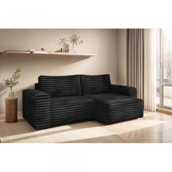 Fun Möbel Schlafsofa MADLEN mit Rundumbezug und Ottomane
