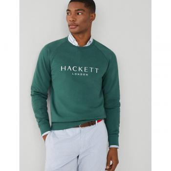 Sudadera clásica verde para hombre de Hackett London