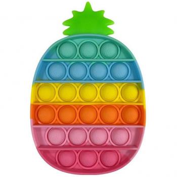 Jouet de bureau anti-stress ananas arc-en-ciel