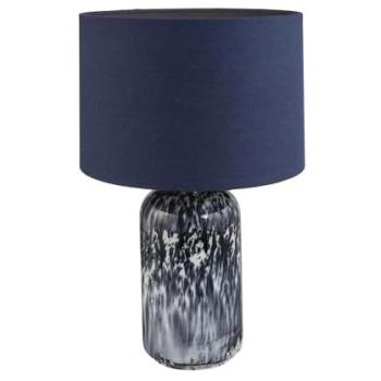 Modern Midnight Marble Snowflake Desk Lamp