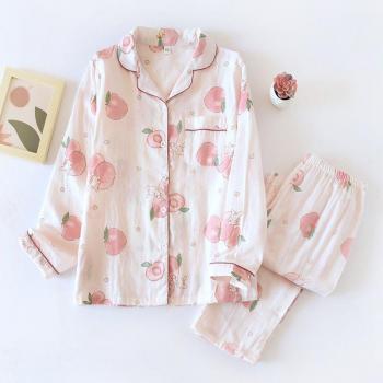 Pyjama femme printemps été en gaze
