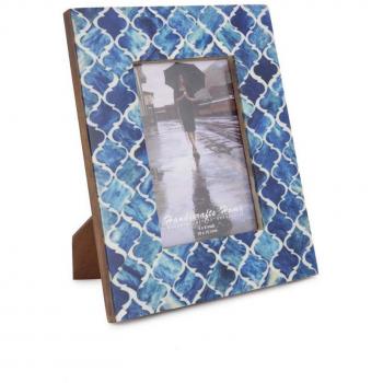 4x6 Blue Moroccan Inspired Home Décor Frame