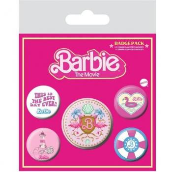 Set de Insignias de Barbie Día Perfecto (5 Unidades)