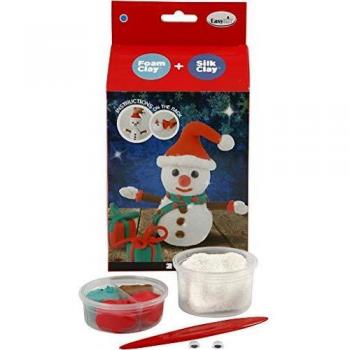 Bonhomme de Neige en Silk Clay