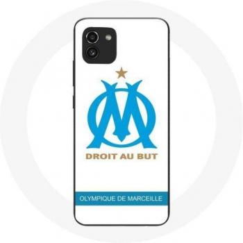 Coque Samsung Galaxy A03 Logo Olympique de Marseille Blanc