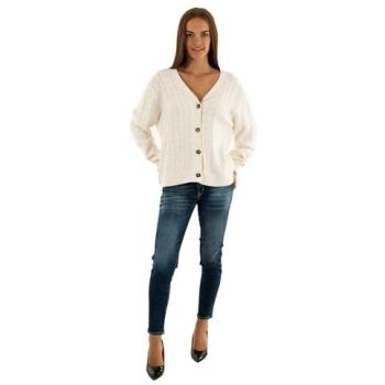 Cable‑Cardigan Tommy Jeans – 100 % Baumwolle, V‑Ausschnitt