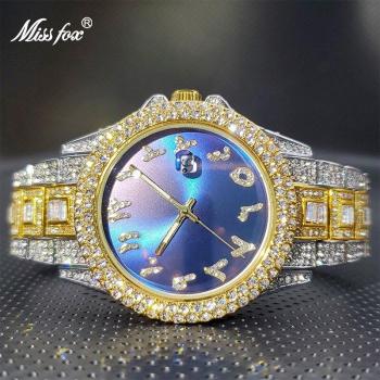 Reloj resistente al agua MISSFOX con diamantes