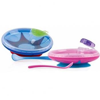 Set di piatti per lo svezzamento Nuby ID5342 Plate Pappacalda Assortito