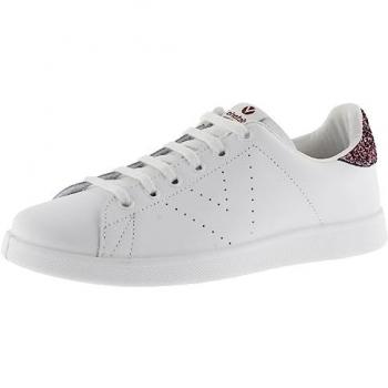 Zapatillas Unisex de Serraje Victoria Berlin con Piezas en Contraste y Cordones al Tono