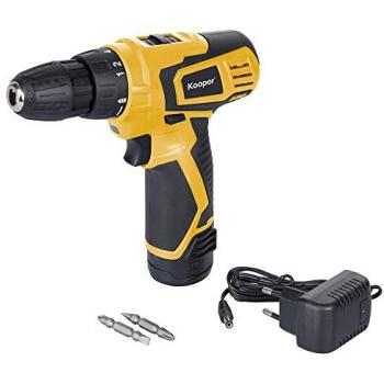 Trapano avvitatore litio 12V con mandrino automatico e accessori in valigetta