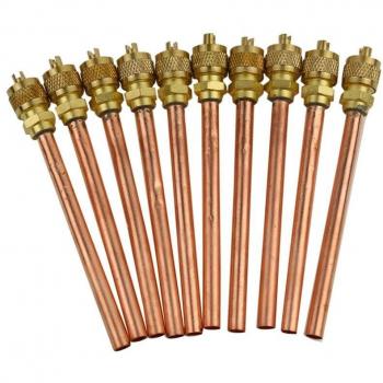 1/4 Inch SAE Refrigeration Valve with 4 Inch Stem