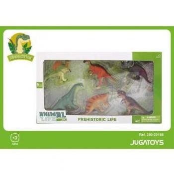Set de Dinosaurios Vida Prehistórica (6 Pzas)