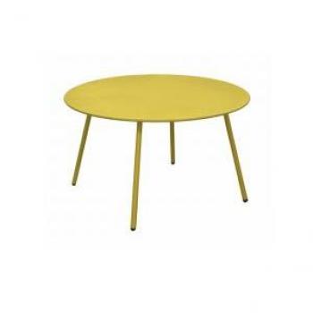 Table basse de jardin ronde en acier Rio
