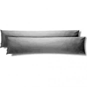 Housse de Coussin 40x145 – Lot 2, Revêtement Décoratif en Coton, Anti-Acariens, Lavable Double Face