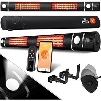 KESSER® Quarzstrahler 3000W mit LED Licht und WiFi
