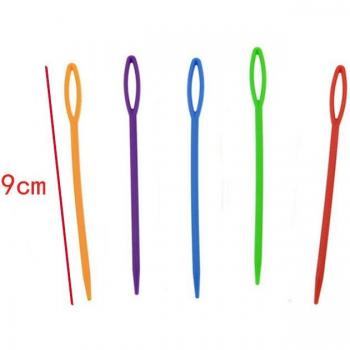 Accessoires Tissage Pull DIY : Aiguilles Polycolor 7/9 cm (Pack 10)