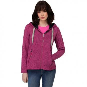 Laurasøn Damen Sweatjacke mit Zipptaschen