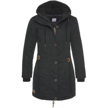 Kangaroo Winterjacke Damen 46 – Leichter Webstoff, Kapuzen-Design