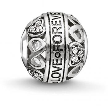 Abalorio Karma Love Forever – Negro, 1,10 cm