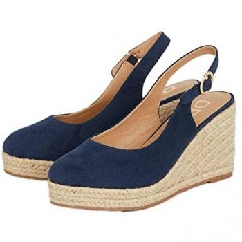 Wide Fit Riya Espadrille Wedge Sandals