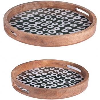Plateaux en bois Atika 35 et 40 cm