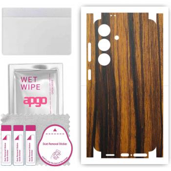 Apgo Rückseitenfolie für Samsung Galaxy S24 – Tigerwood