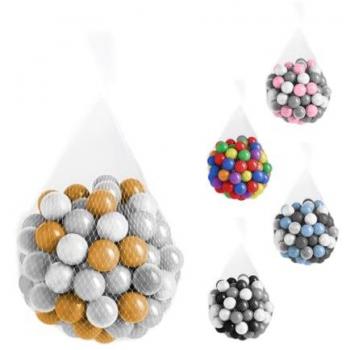 Lot de 2 sacs de 100 balles colorées 5,5 cm