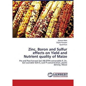 Zinc, Boron and Sulfur effects on Yield and Nutrient quality of Maize: Pre and Post harvest Soil AB-DTPA extractable P, Zn, Soil available SO4-S, Leaf P concentration, plants density, Maize