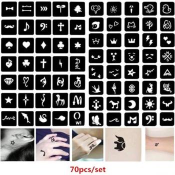 Airbrush Henna Tattoo Stencils