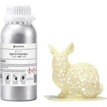 Monoprice Kunstharz für 3D-Druck, 500 ml, weiß