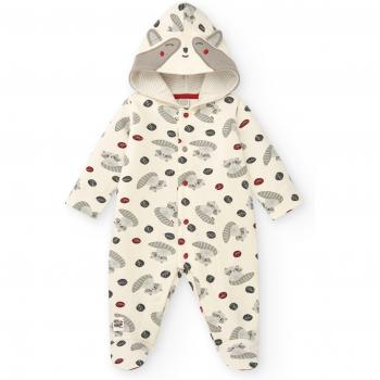 Mapache Niño Blanco Estampado