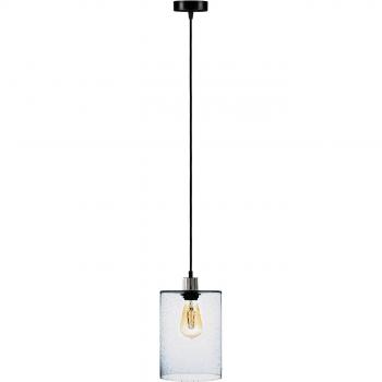 Lampada a sospensione Cilindro blu Ø 18 cm