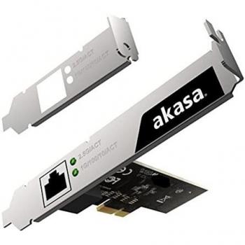 Akasa 25 Gbps PCIe Network Adapter – RJ45 – 10‑100‑1000‑2500 Mbps