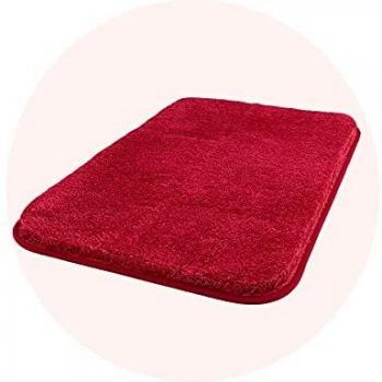 Carvapet Microfiber Bath Rug (Red, 40x60CM)