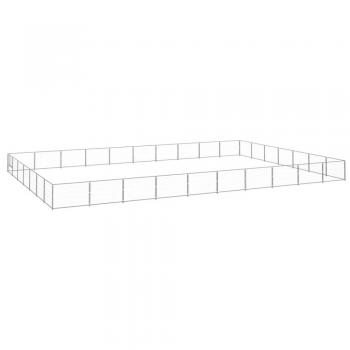 VidaXL Chenil Acier Argenté 70 M²