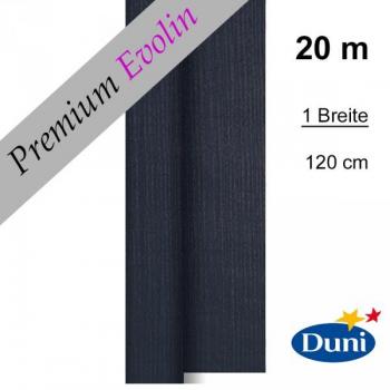 Schwarze Duni Tischdecke in Rollenform – Modell Evolin, 1,20 m × 20 m