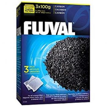 Aktivkohle-Filterpaket Fluval – 3 Packungen à 100 g, geeignet für alle Aquariumsysteme