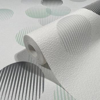 Novamur Ivy‑Tapete – weiß mit Punkten