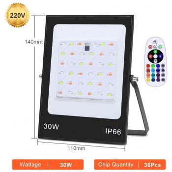 Waterproof RGB LED Garden Flood Light 200W 100W 50W 30W