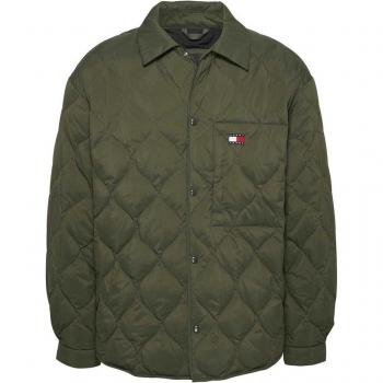 Shacket acolchado Tommy Jeans en verde oscuro