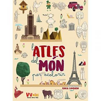ATLES DEL MON PER ACOLORIR (VVKIDS)