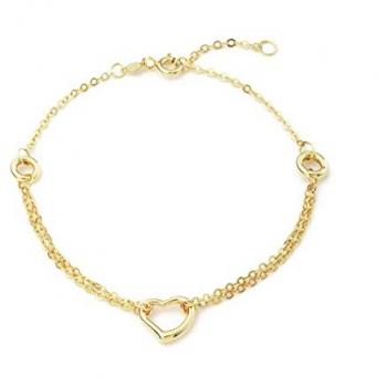 Goldarmband AMOR Herz, 2014325, gold (gelbgoldfarben)