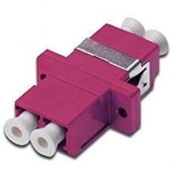 Digitus LC/LC Multimode OM4 Fiber Optic Coupler Pink