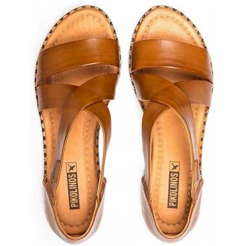 ALGAR W0X Leather Flat Sandals – Pikolinos Collection