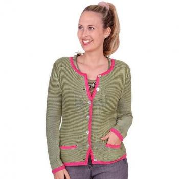 ZARA Lieblingsstück Trachten Strickjacke in Thymian, Größe 36