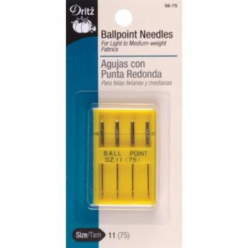 Dritz Ballpoint Needle Set (4 Pieces) – Size 11
