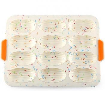 Multifunktionale Silikon‑Cupcake‑Moule 12 Fächer