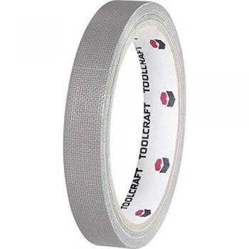 TOOLCRAFT HEB38L10AC Grey Adhesive Cloth Tape 10 m x 38 mm