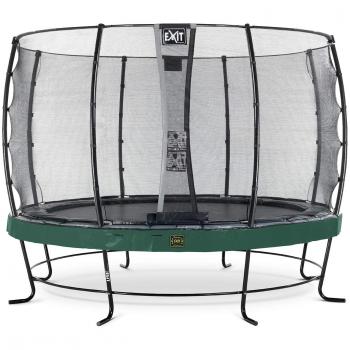 EXIT Trampolin 427 cm in Grün – Premium Elegant, Economy-Netz